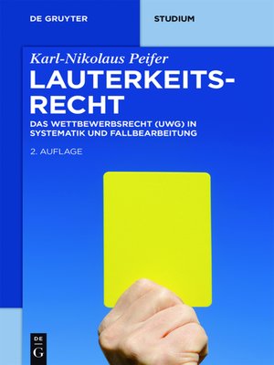 cover image of Lauterkeitsrecht